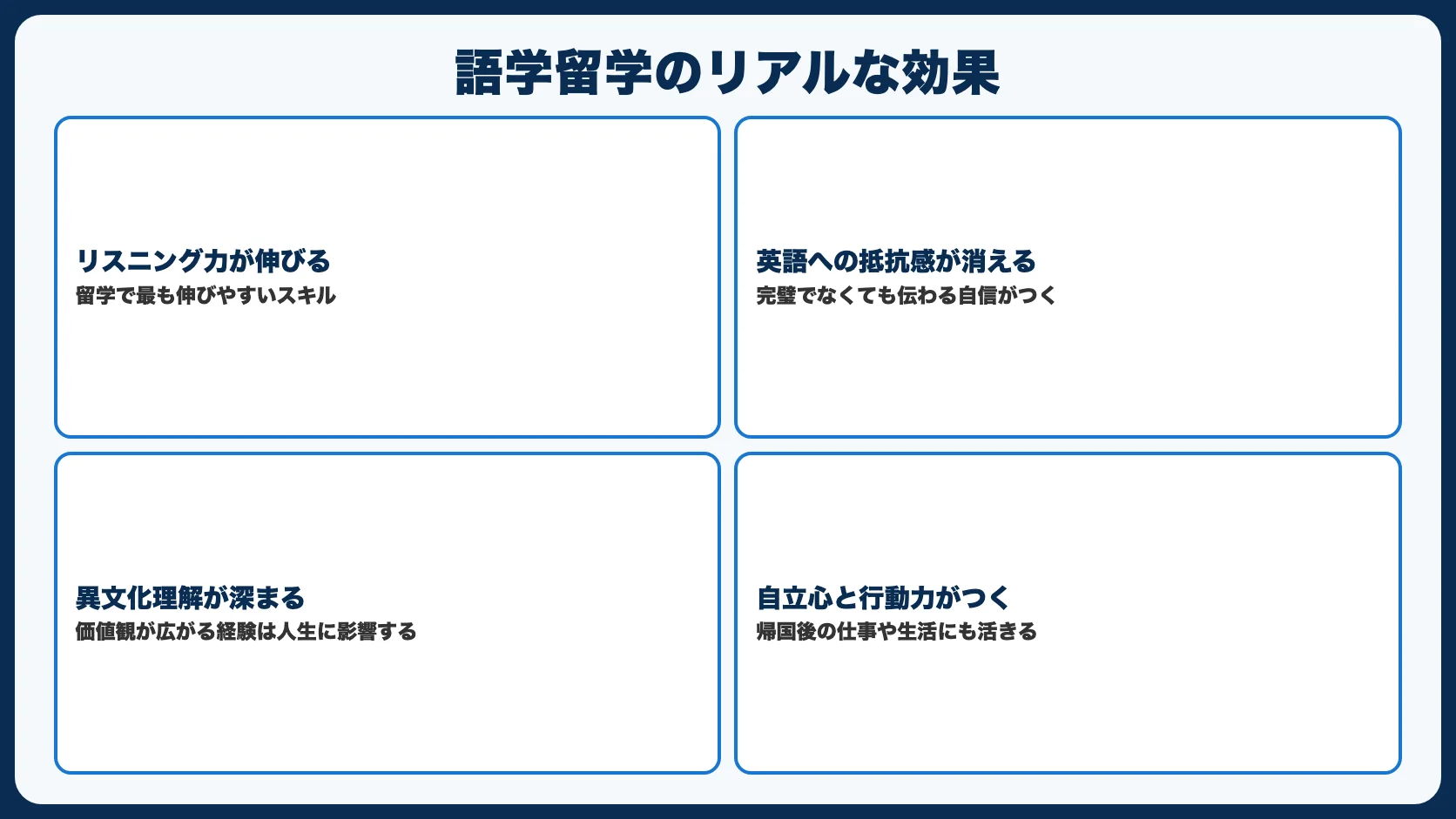 語学留学のリアルな効果