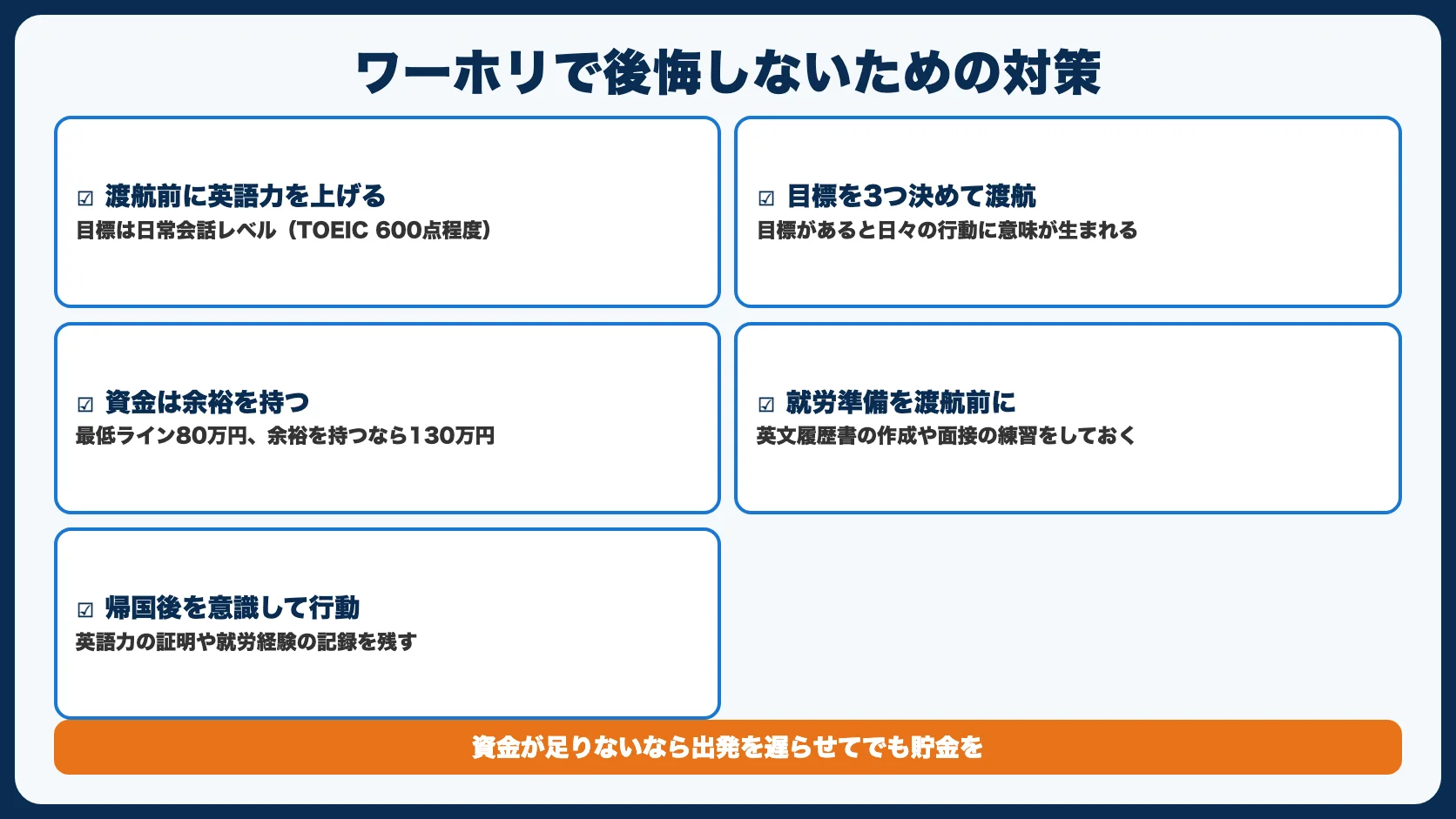 後悔しないための5つの対策